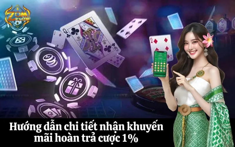 Hướng dẫn chi tiết nhận khuyến mãi hoàn trả cược 1%
